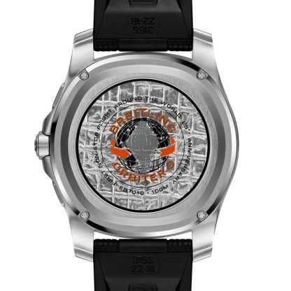Breitling Aerospace B70 Orbiter 25th Anniversary 43mm Mens Watch Orange Rubber EB70101A1O1S1 – Image 2