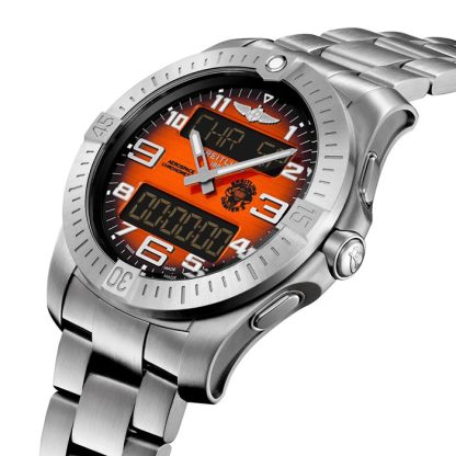 Breitling Aerospace B70 Orbiter 25th Anniversary 43mm Mens Watch Orange Titanium EB70101A1O1E1 – Image 3