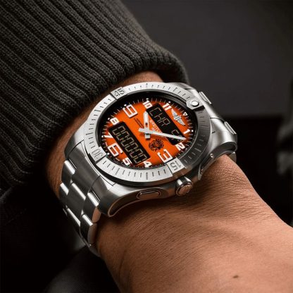 Breitling Aerospace B70 Orbiter 25th Anniversary 43mm Mens Watch Orange Titanium EB70101A1O1E1 – Image 5