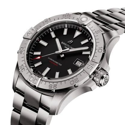 Breitling Avenger Automatic 42mm Mens Watch Black Stainless Steel A17328101B1A1 – Image 3