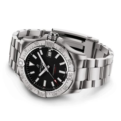 Breitling Avenger Automatic 42mm Mens Watch Black Stainless Steel A17328101B1A1 – Image 4
