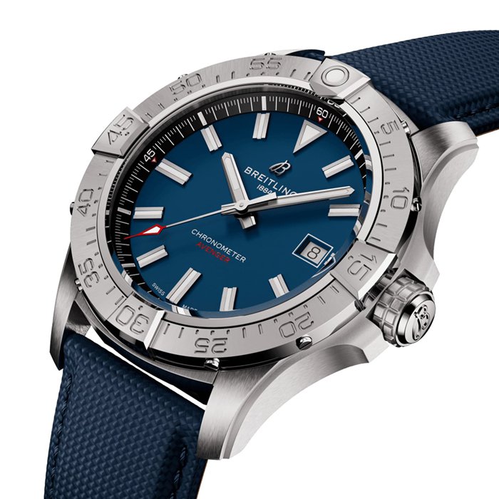 Breitling Avenger Automatic 42mm Montre Homme Cuir Bleu A17328101C1X1 – Image 3