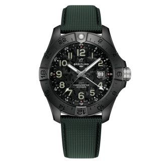 Breitling Avenger Automatic 44 mm Night Mission Montre Homme Cuir Vert S32320101B1X1