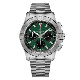 Breitling Avenger B01 Chronograph 42 Montre Homme Vert Acier inoxydable AB0146101L1A1