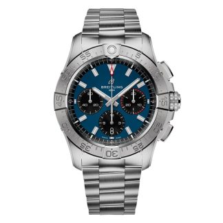 Breitling Avenger B01 Chronograph 42 Montre homme bleu en acier inoxydable AB0146101C1A1