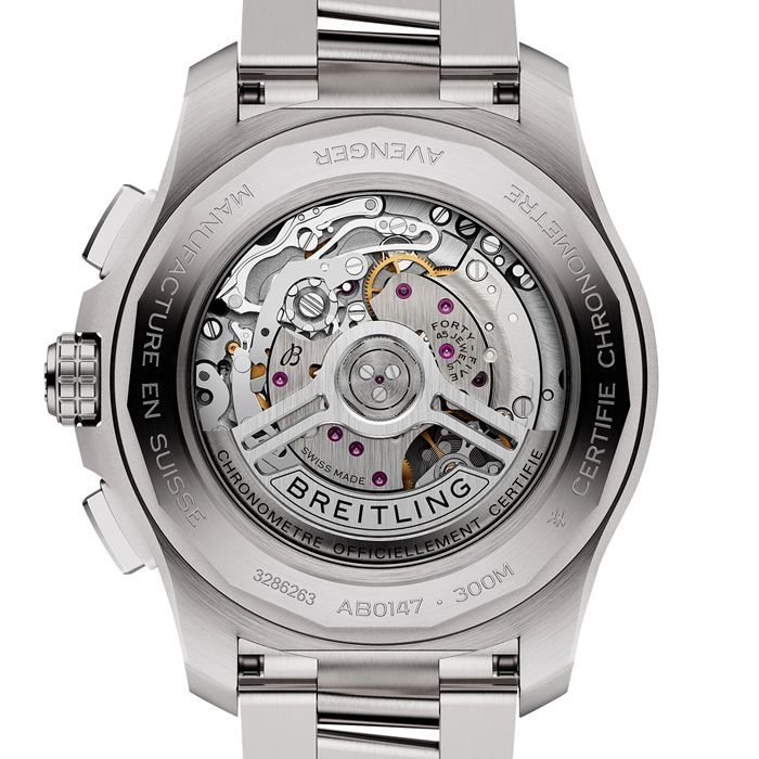 Breitling Avenger Chronograph B01 44mm Montre Homme Beige Acier AB0147101A1A1 – Image 2