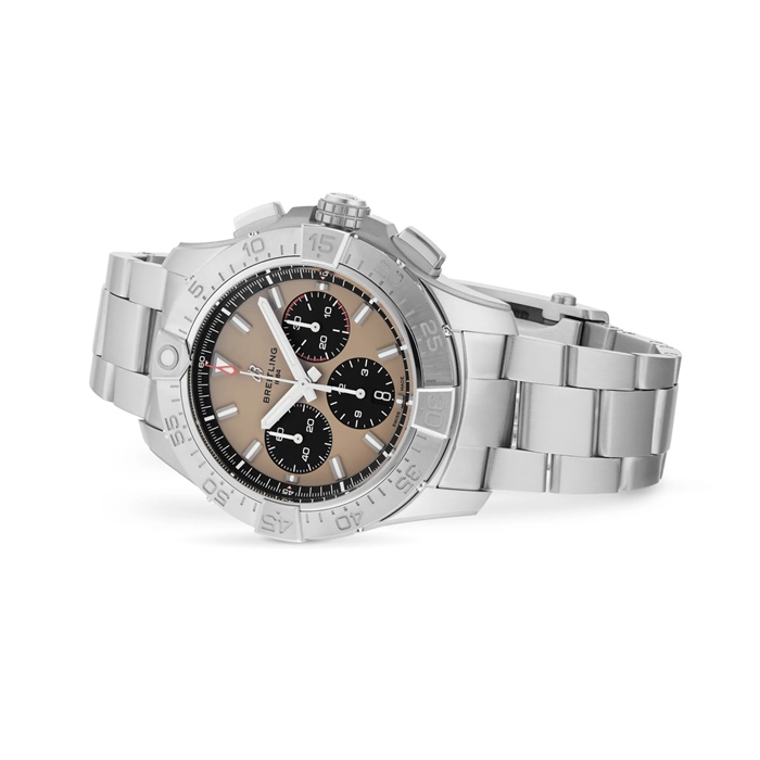 Breitling Avenger Chronograph B01 44mm Montre Homme Beige Acier AB0147101A1A1 – Image 3
