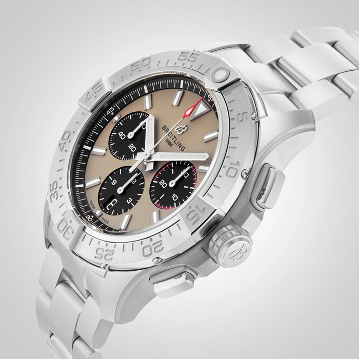 Breitling Avenger Chronograph B01 44mm Montre Homme Beige Acier AB0147101A1A1 – Image 5