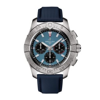 Breitling Avenger Chronograph B01 44mm Montre Homme Cuir Bleu AB0147101C1X1