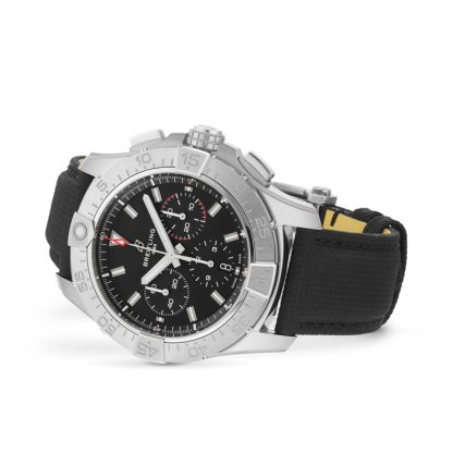 Breitling Avenger Chronograph B01 44mm Montre Homme Cuir Noir AB0147101B1X1 – Image 3