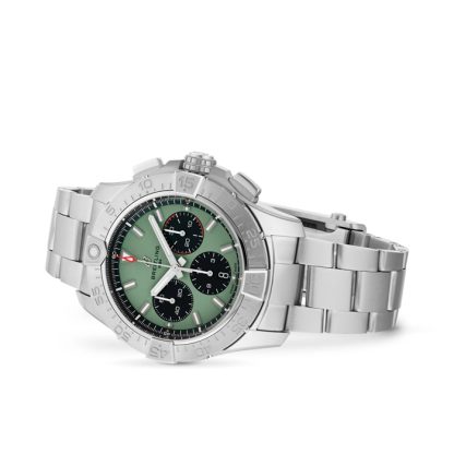 Breitling Avenger Chronograph B01 Montre Hommes 44mm Acier Vert AB0147101L1A1 – Image 3