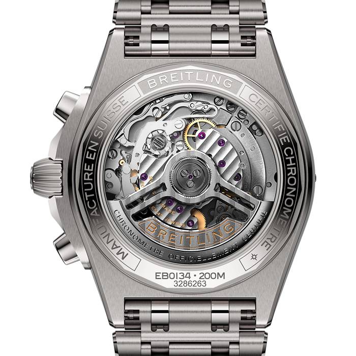 Breitling Chronomat B01 42mm Montre Homme Gris Titane EB0134101M1E1 – Image 2