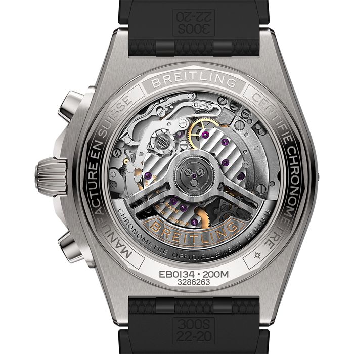 Breitling Chronomat B01 42mm Montre Hommes Caoutchouc Gris EB0134101M1S1 – Image 2