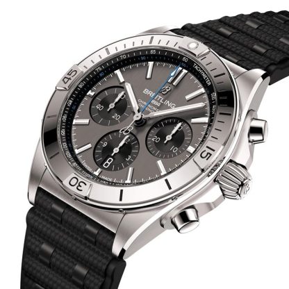 Breitling Chronomat B01 42mm Montre Hommes Caoutchouc Gris EB0134101M1S1 – Image 3