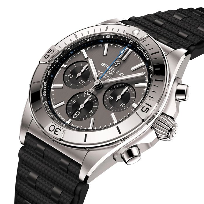 Breitling Chronomat B01 42mm Montre Hommes Caoutchouc Gris EB0134101M1S1 – Image 3