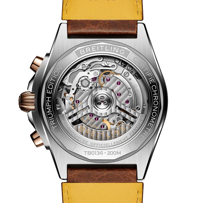 Breitling Chronomat B01 Triumph 42mm Montre Homme Gris TB0134101M1X1 – Image 2