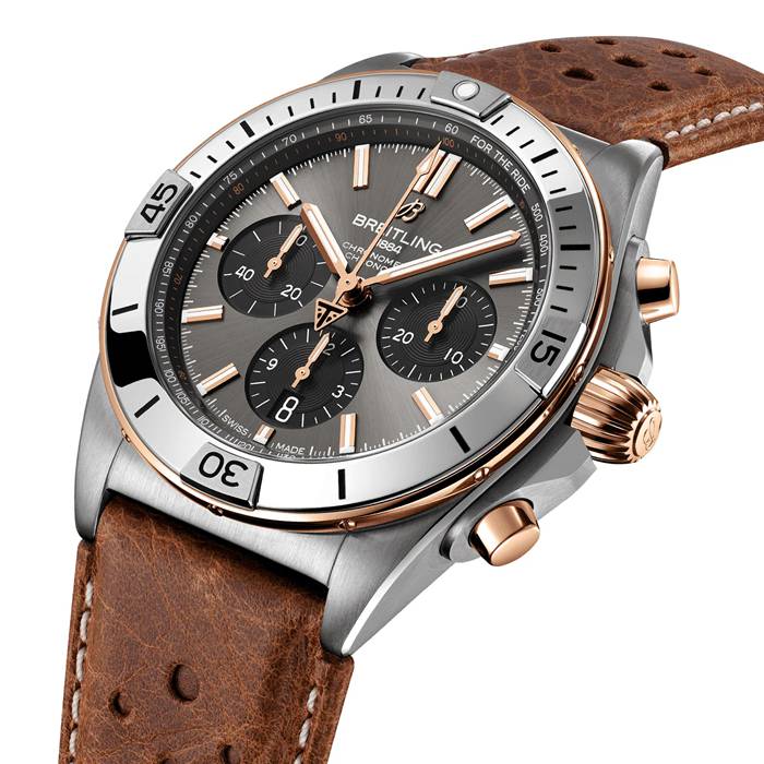 Breitling Chronomat B01 Triumph 42mm Montre Homme Gris TB0134101M1X1 – Image 3