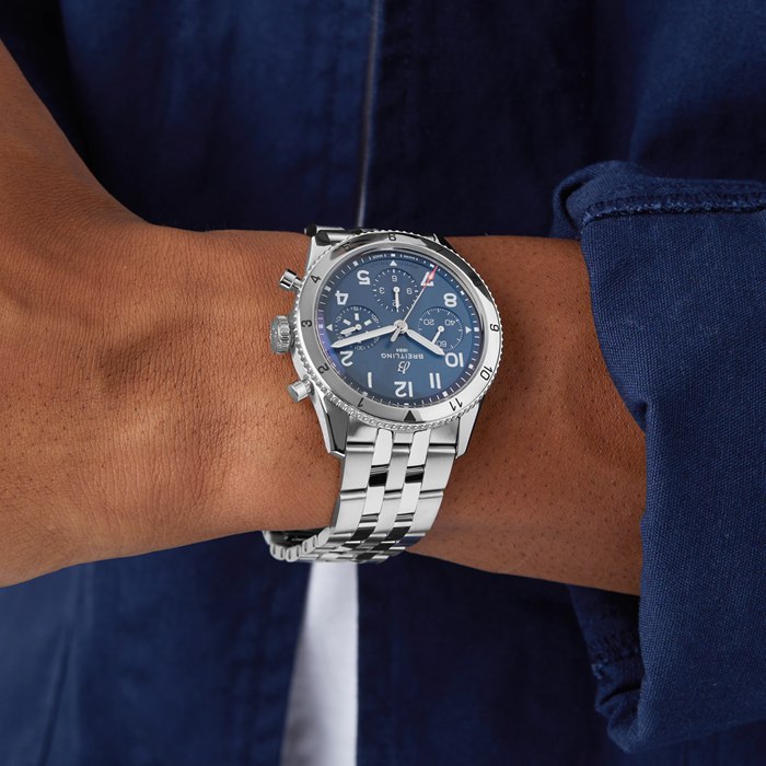 Breitling Classic AVI Chronograph 42 Tribute to Vought F4U Corsair Montre en acier inoxydable A233801A1C1A1 – Image 3