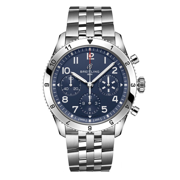 Breitling Classic AVI Chronograph 42 Tribute to Vought F4U Corsair Montre en acier inoxydable A233801A1C1A1
