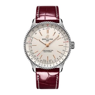 Breitling Montre Femme Navitimer 36mm Alligator Argent A17327211G1P1