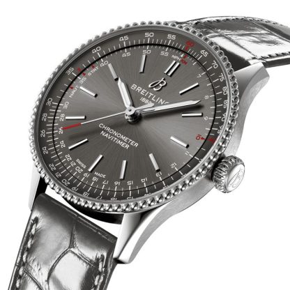 Breitling Montre Femme Navitimer 36mm Alligator gris A17327381B1P1 – Image 3