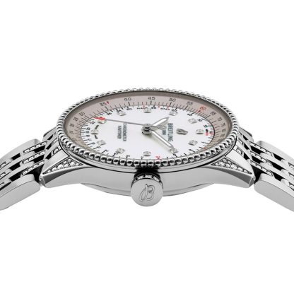 Breitling Navitimer Automatic 35mm Ladies Watch Mother Of Pearl A17395721G1A1 – Image 3