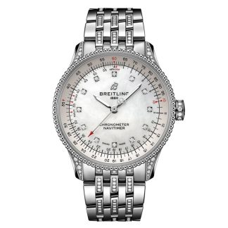 Breitling Navitimer Automatic 35mm Ladies Watch Mother Of Pearl A17395721G1A1