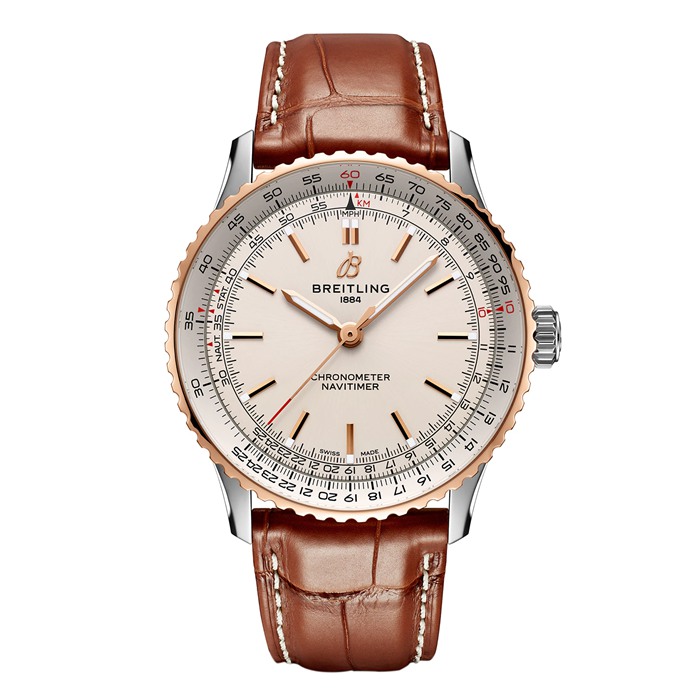 Breitling Navitimer Automatic 41mm Mens Watch Silver U17329F41G1P1