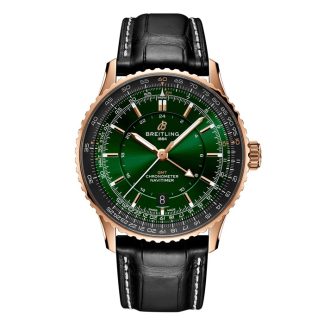 Breitling Navitimer Automatic GMT 41mm Mens Watch Green R32310251L1P1
