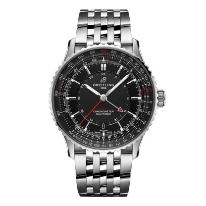 Breitling Navitimer Automatic GMT 41mm Montre Homme Acier inoxydable noir A32310251B1A1
