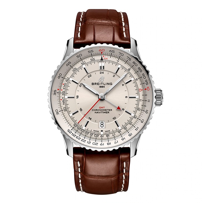 Breitling Navitimer Automatic GMT 41mm Montre Homme Argent A32310211G1P1