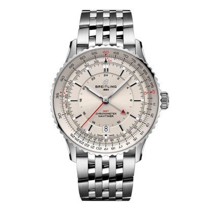 Breitling Navitimer Automatic GMT 41mm Montre Homme Argent Acier A32310211G1A1