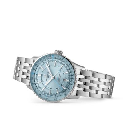 Breitling Navitimer Automatic GMT 41mm Montre Homme Bleu clair Acier inoxydable A32310171C1A1 – Image 3
