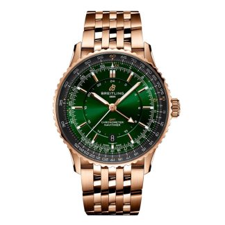 Breitling Navitimer Automatic GMT 41mm Montre Homme Vert Acier Inoxydable R32310251L1R1