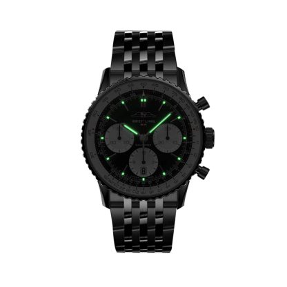 Breitling Navitimer B01 Chronograph 41mm Mens Watch Black Stainless Steel AB0139211B1A1 – Image 5