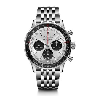Breitling Navitimer B01 Chronograph 43 Montre en argent AB0138241G1A1