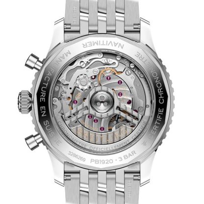 Breitling Navitimer B19 Chronograph Perpetual Calender 43mm Mens Watch Blue PB1920251C1A1 – Image 2