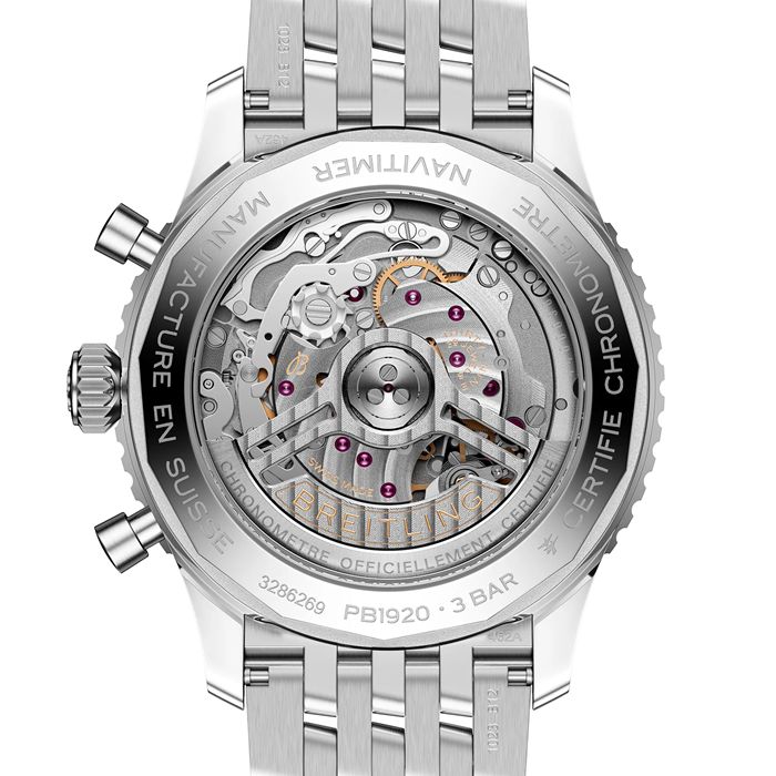 Breitling Navitimer B19 Chronograph Perpetual Calender 43mm Mens Watch Blue PB1920251C1A1 – Image 2
