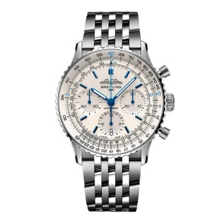 Breitling Navitimer Chronograph 41mm Mens Watch White AB0139A71G1A1
