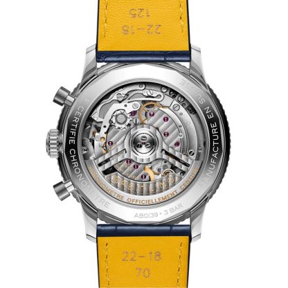 Breitling Navitimer Chronograph 41mm Mens Watch White Eyed Blue Dial AB0139631C1P1 – Image 4