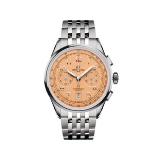 Breitling Premier B01 Chronograph 42mm Mens Watch Copper Stainless Steel AB0145331K1A1
