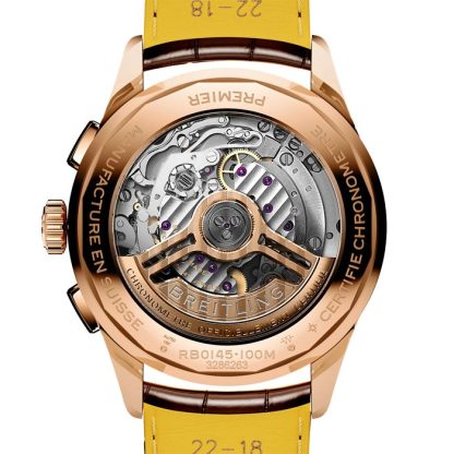 Breitling Premier B01 Chronograph 42mm Mens Watch Cream RB0145371G1P1 – Image 2