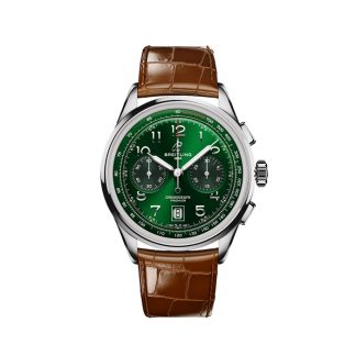 Breitling Premier B01 Chronograph 42mm Mens Watch Green AB0145371L1P1
