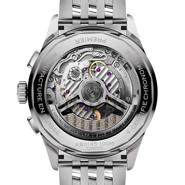 Breitling Premier B01 Chronograph 42mm Montre Homme Bleu Acier inoxydable AB0145171C1A1 – Image 2