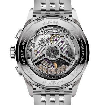 Breitling Premier B01 Chronograph 42mm Montre Homme Vert Acier inoxydable AB0145371L1A1 – Image 2