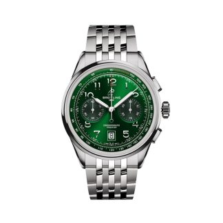Breitling Premier B01 Chronograph 42mm Montre Homme Vert Acier inoxydable AB0145371L1A1