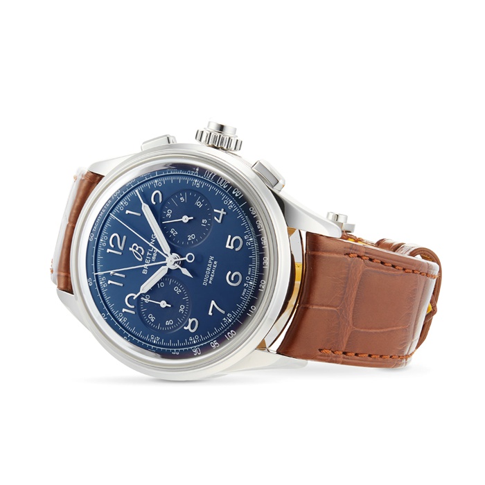 Breitling Premier B15 Duograph 42 Montre à bracelet cuir AB1510171C1P1 – Image 4