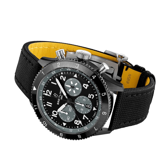 Breitling Super AVI B04 Chronograph GMT Mosquito Night Fighter 46mm Montre Homme Noir SB04451A1B1X1 – Image 3