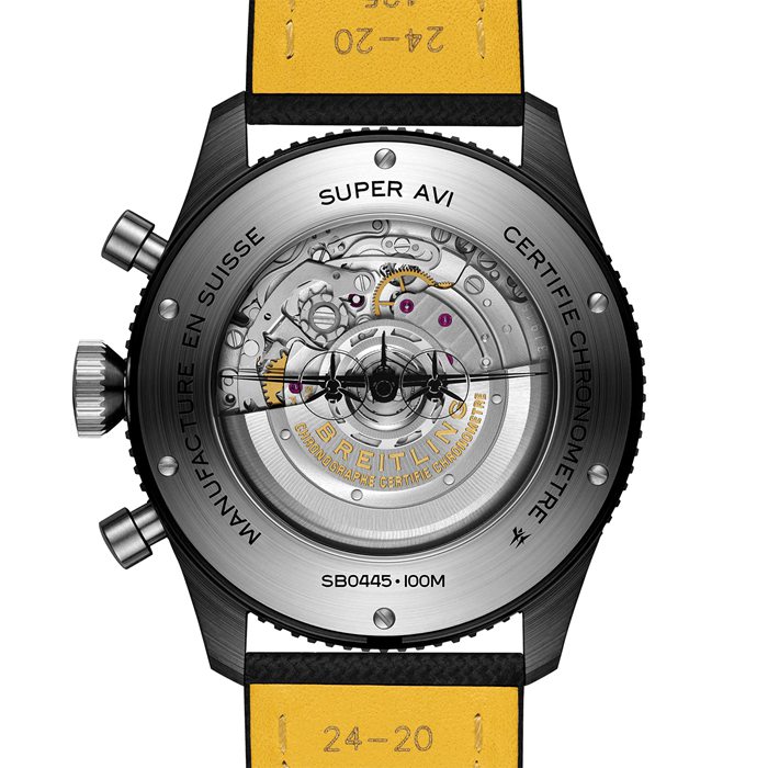Breitling Super AVI B04 Chronograph GMT Mosquito Night Fighter 46mm Montre Homme Noir SB04451A1B1X1 – Image 4