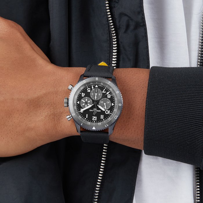 Breitling Super AVI B04 Chronograph GMT Mosquito Night Fighter 46mm Montre Homme Noir SB04451A1B1X1 – Image 5